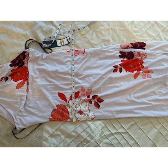 Rachel Roy lilac floral maxi gown crossover halter top sz small nwt - Picture 5 of 6